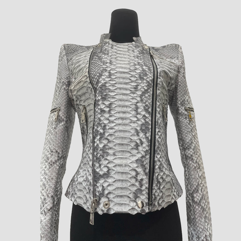 Dragon python leather jacket