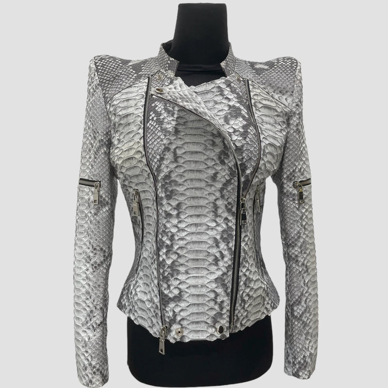 Dragon python leather jacket