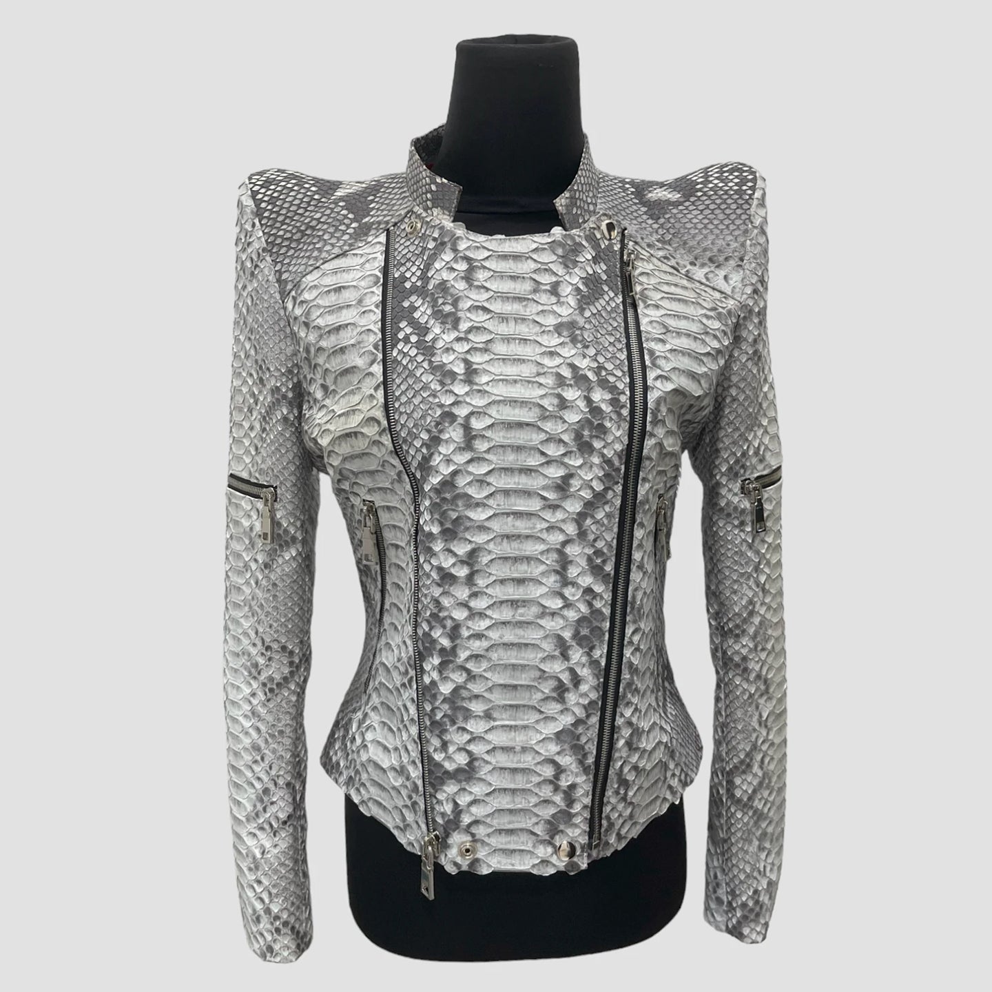 Dragon python leather jacket