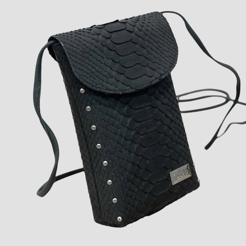 Python leather chest harness