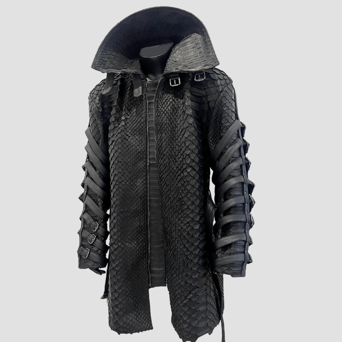 King python leather jacket