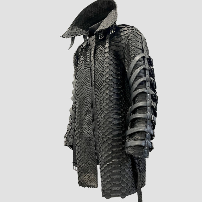 King python leather jacket