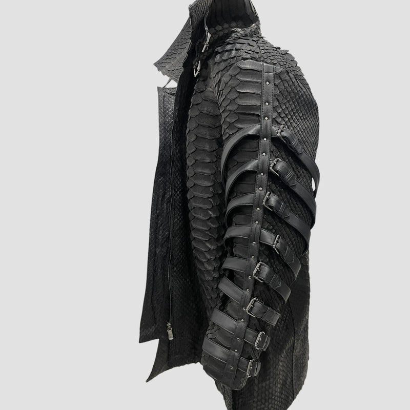 King python leather jacket
