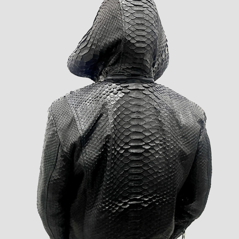 King python leather jacket