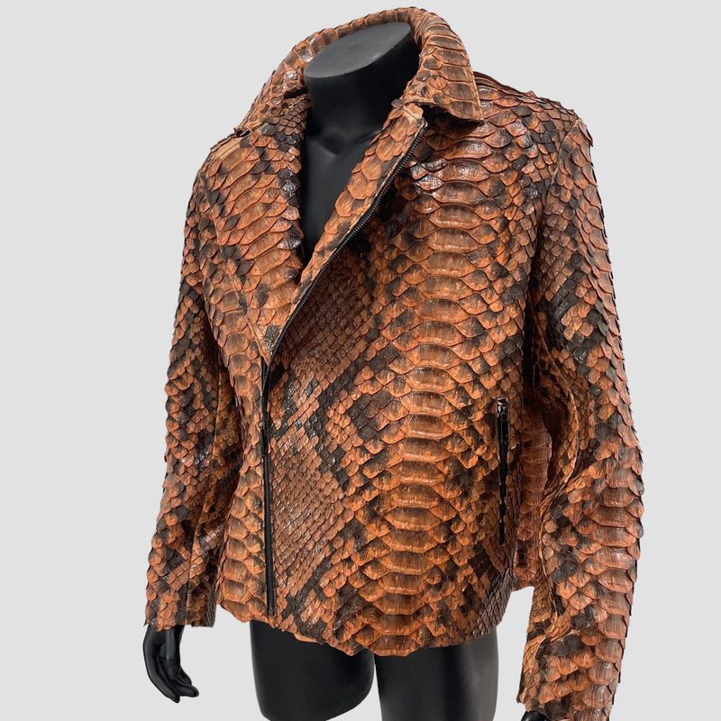 King python leather jacket