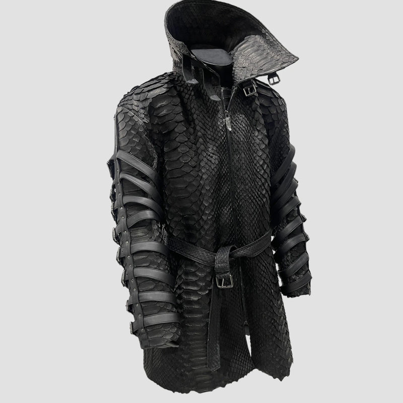 King python leather jacket