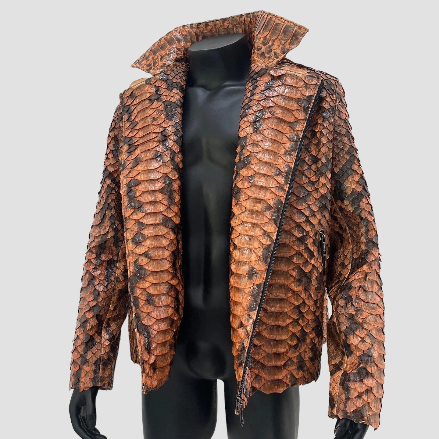 King python leather jacket