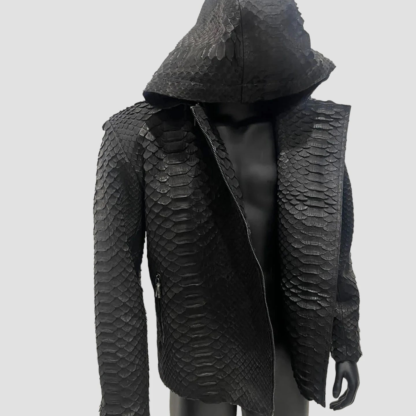 King python leather jacket