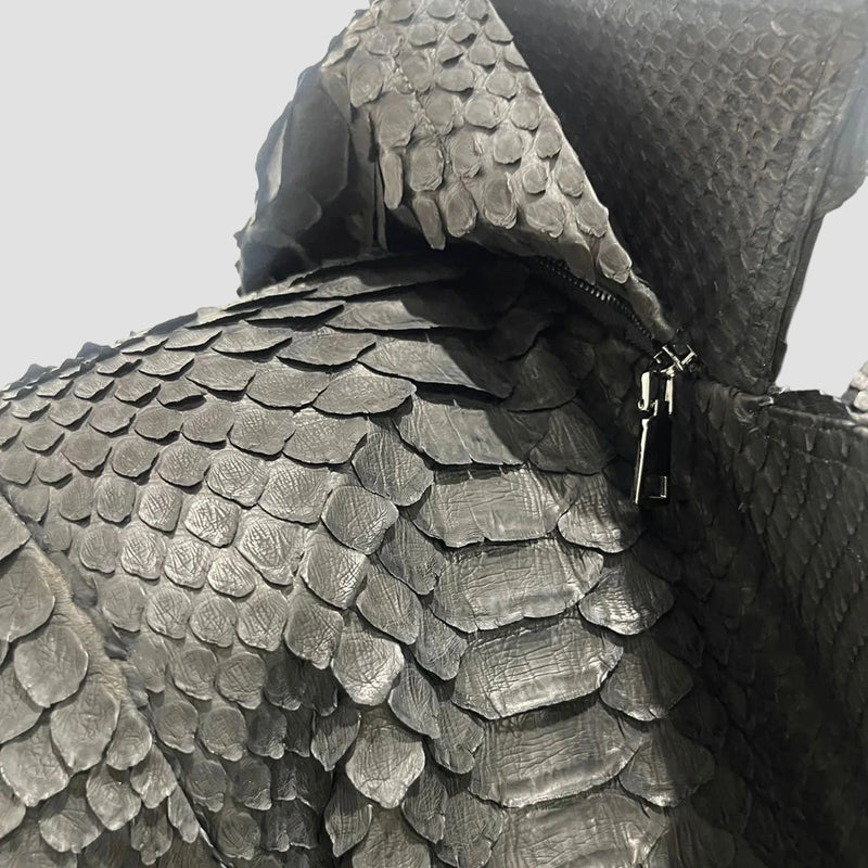 King python leather jacket