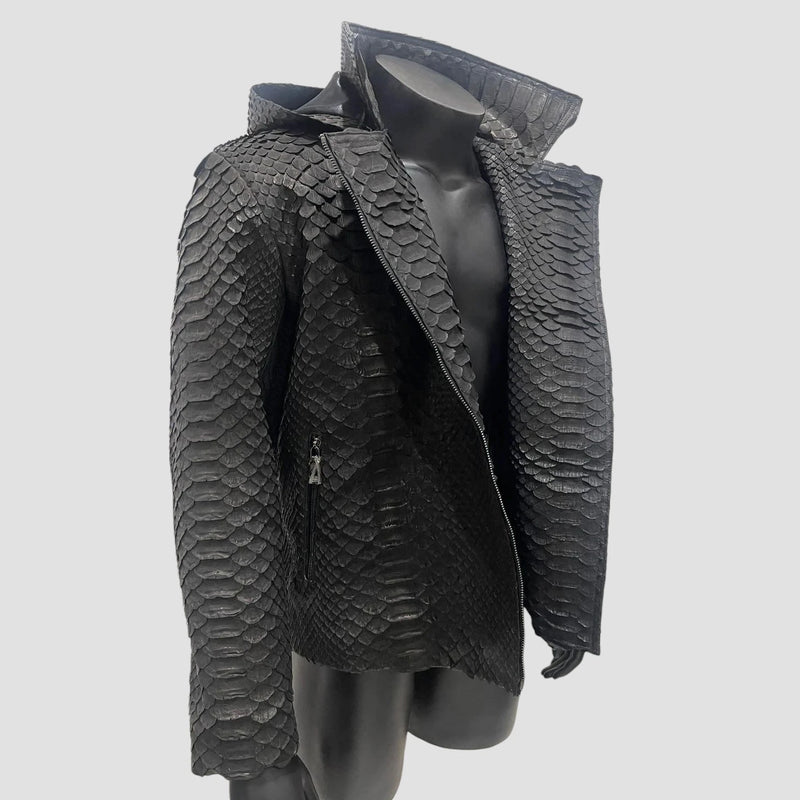 King python leather jacket
