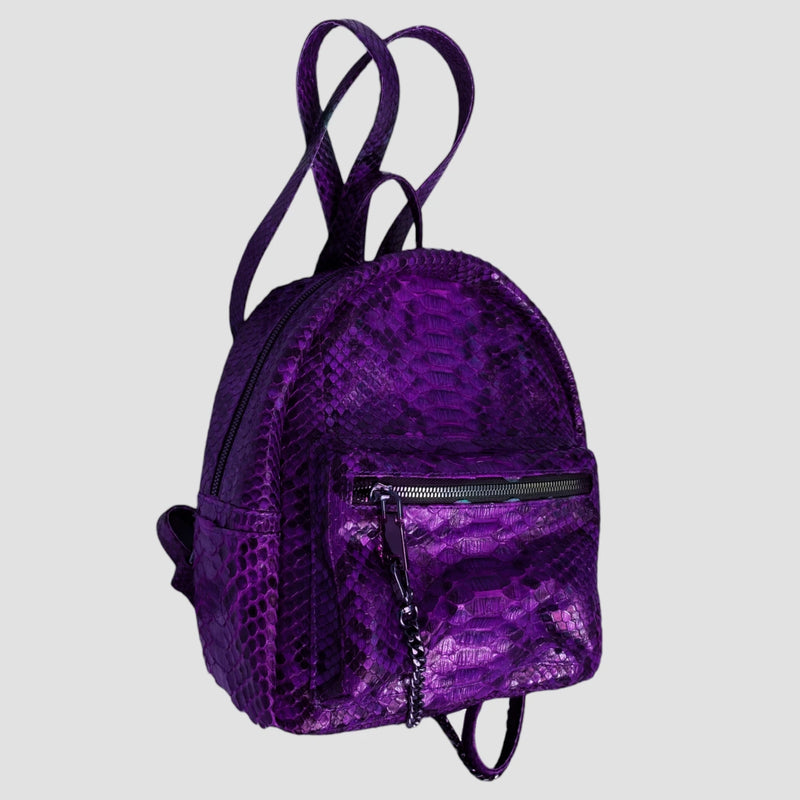 Python leather backpack