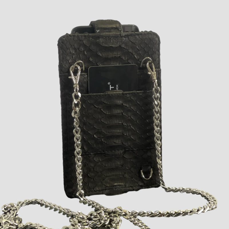 Python leather cellphone case