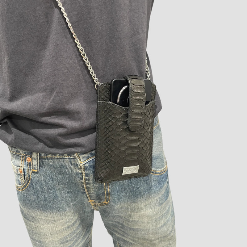 Python leather cellphone case