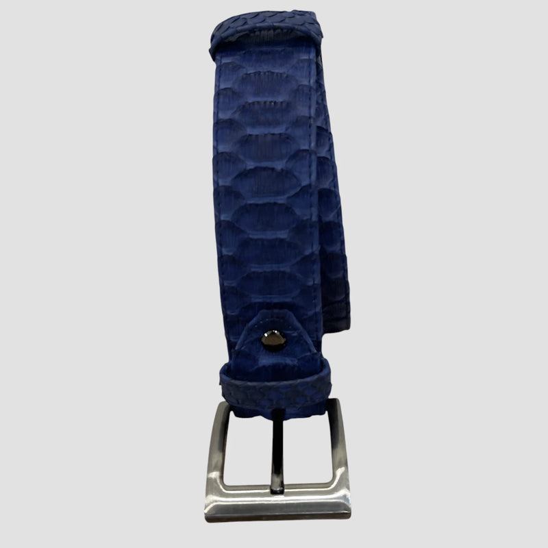 Python leather belt