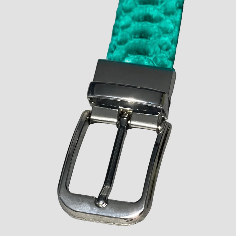 Python leather belt