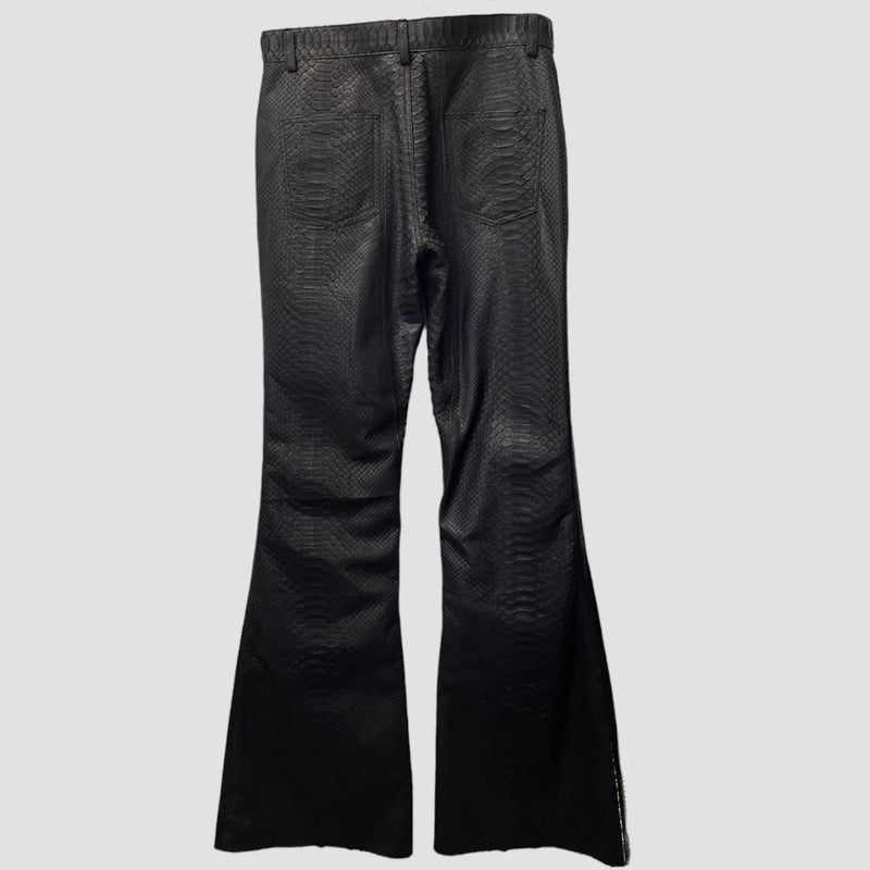 Python leather pants