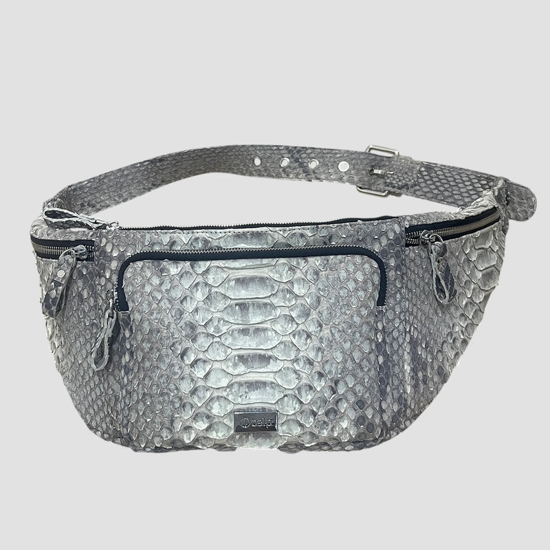 Dragon python leather belt bag