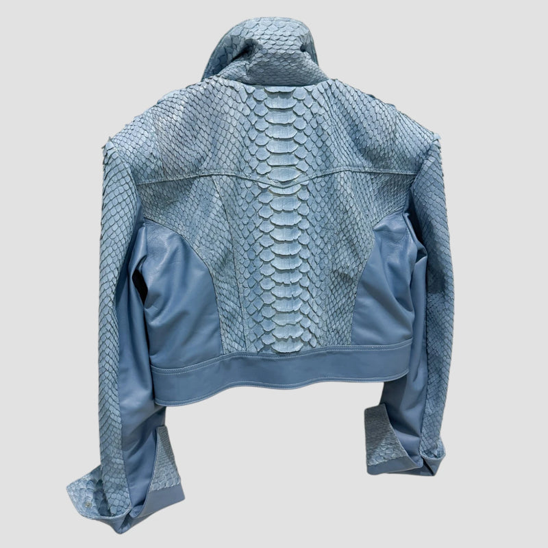 King python leather jacket