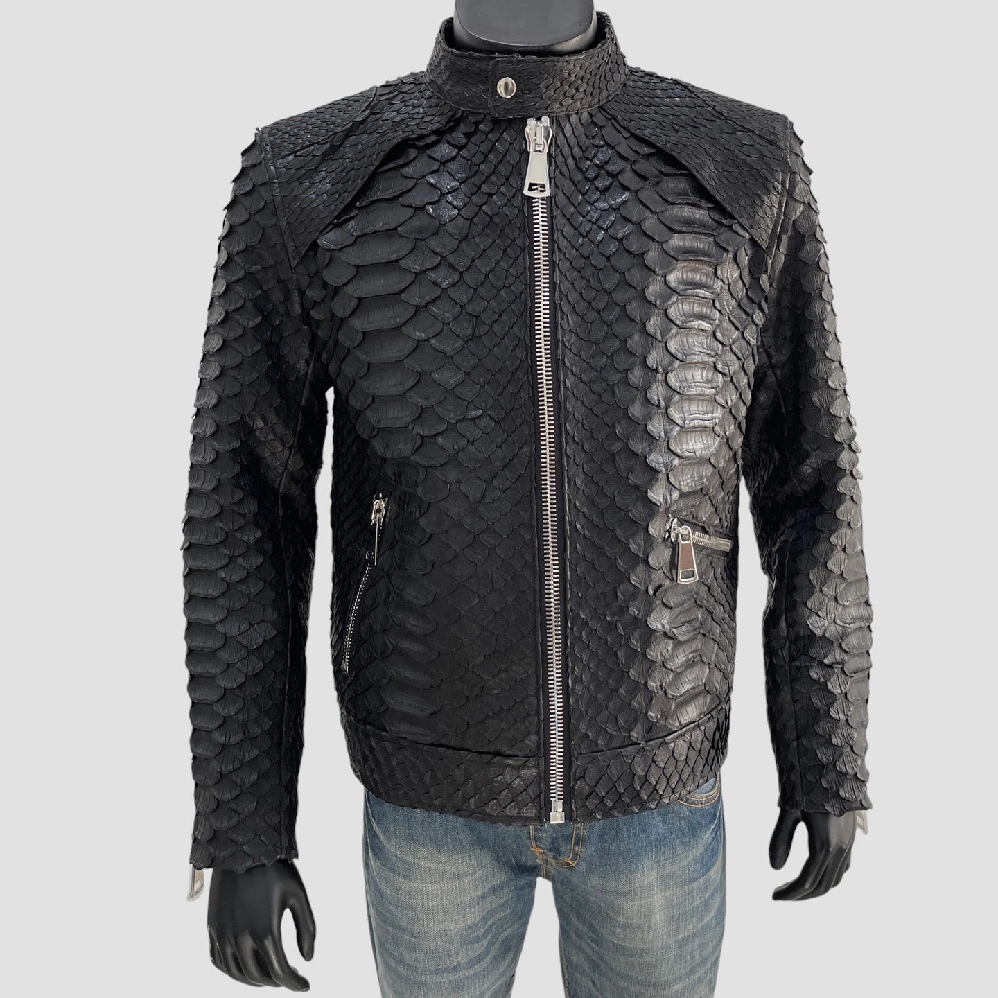 King python leather jacket
