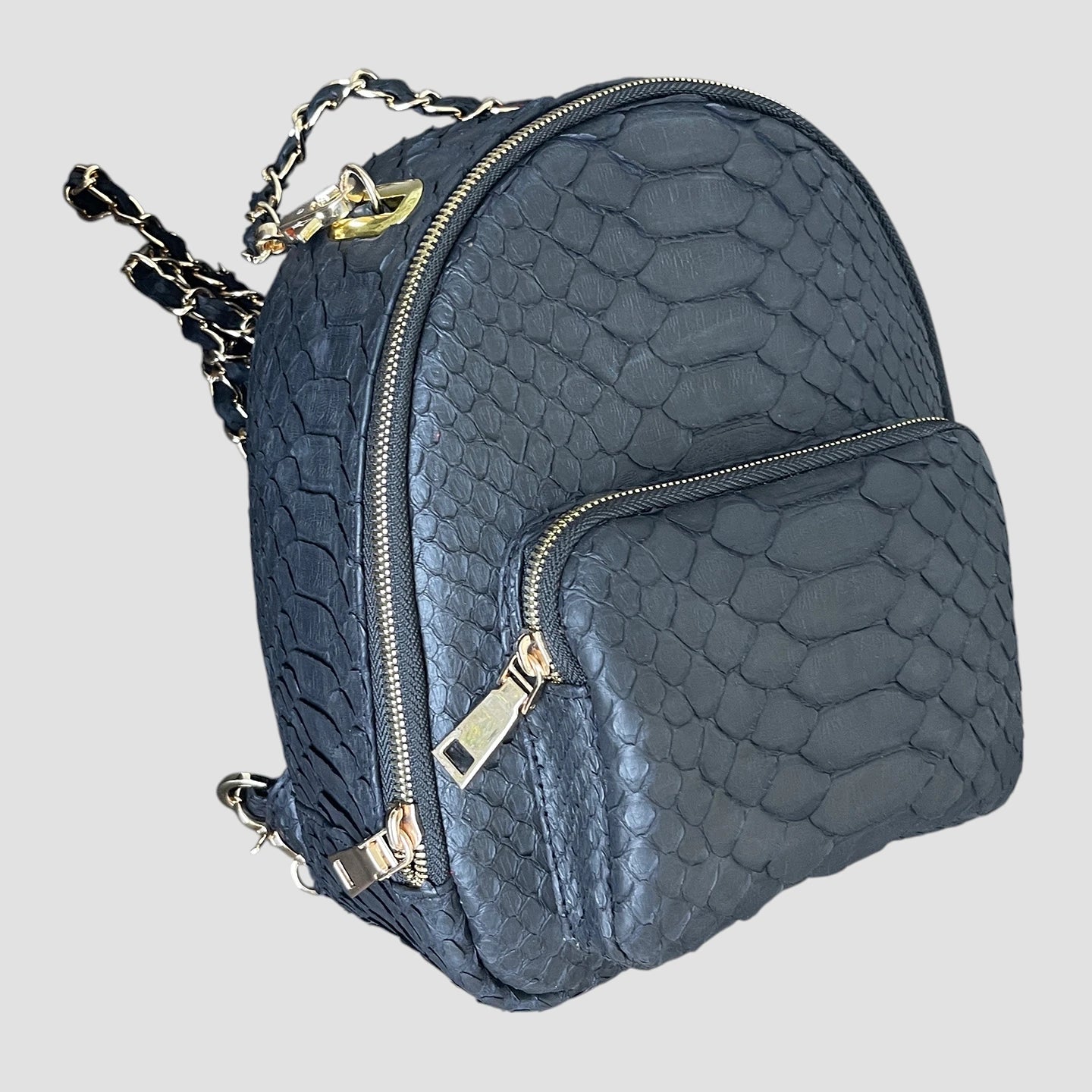 Dragon python leather backpack