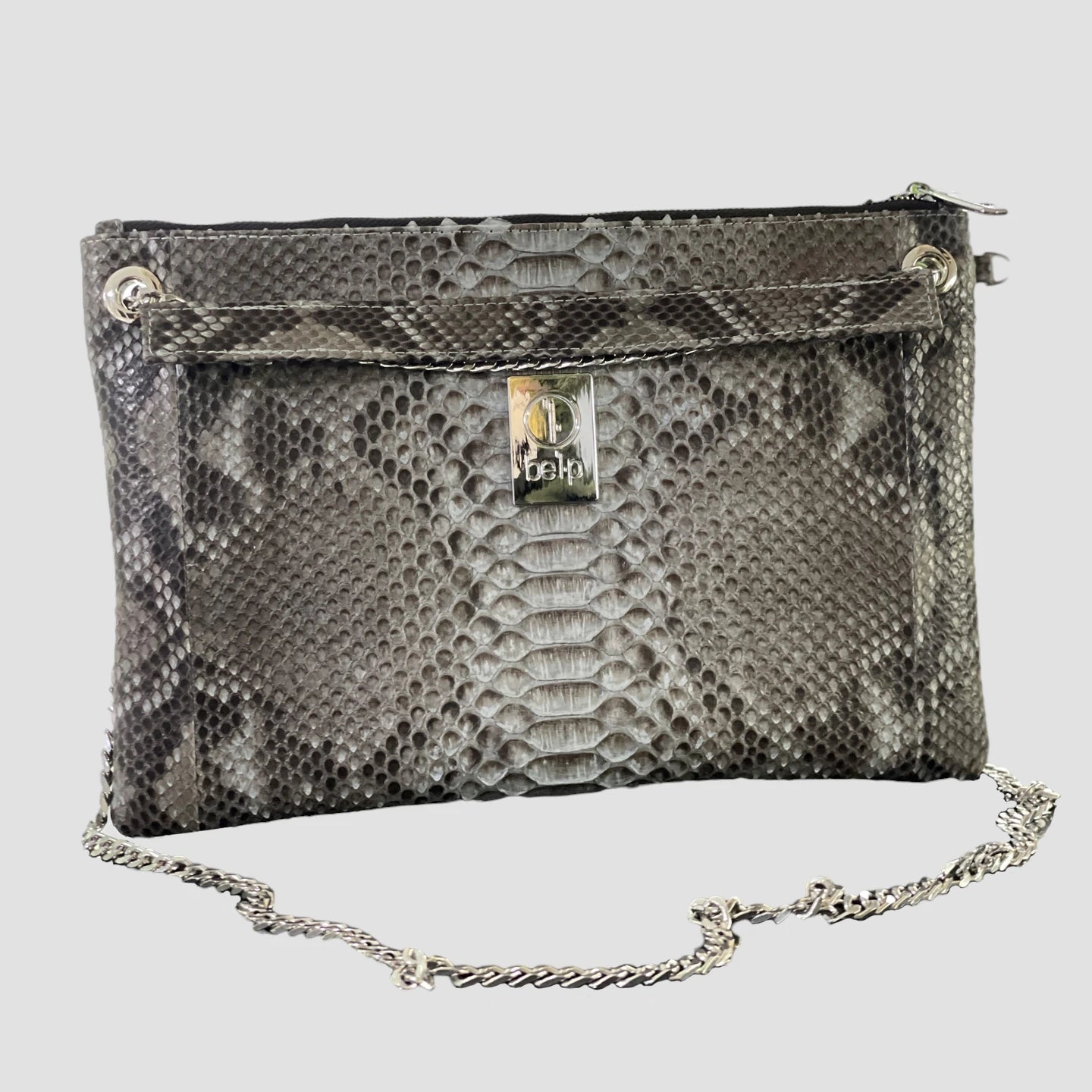 Python leather bag
