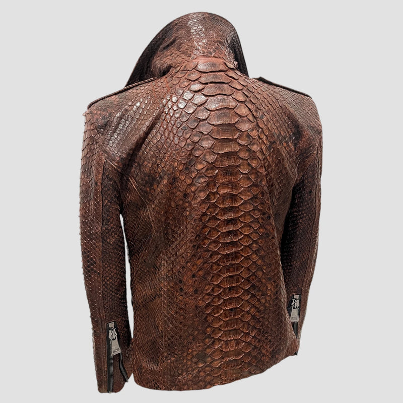 King python leather jacket