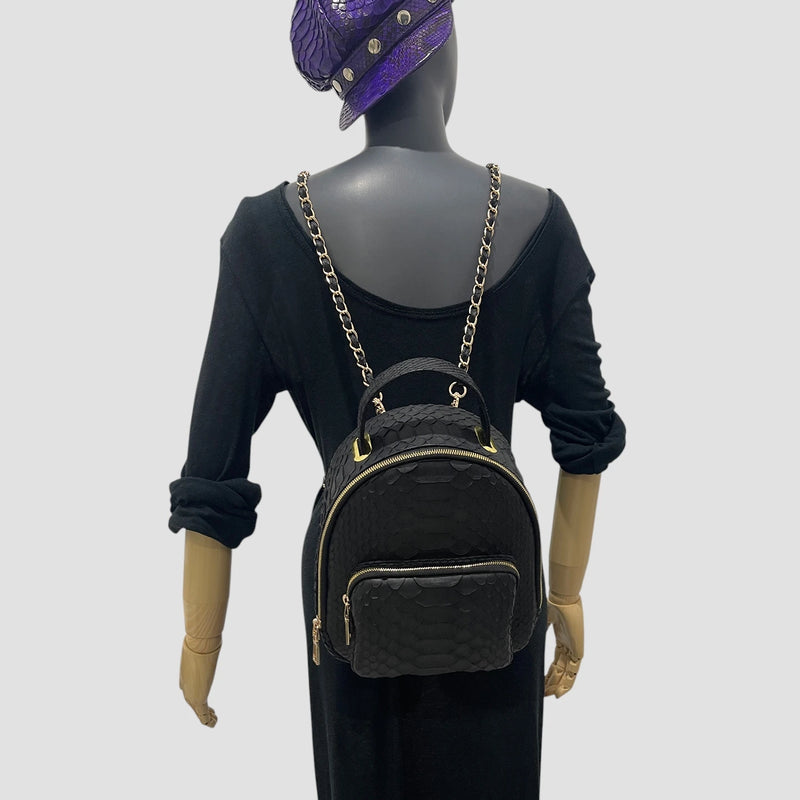 Dragon python leather backpack