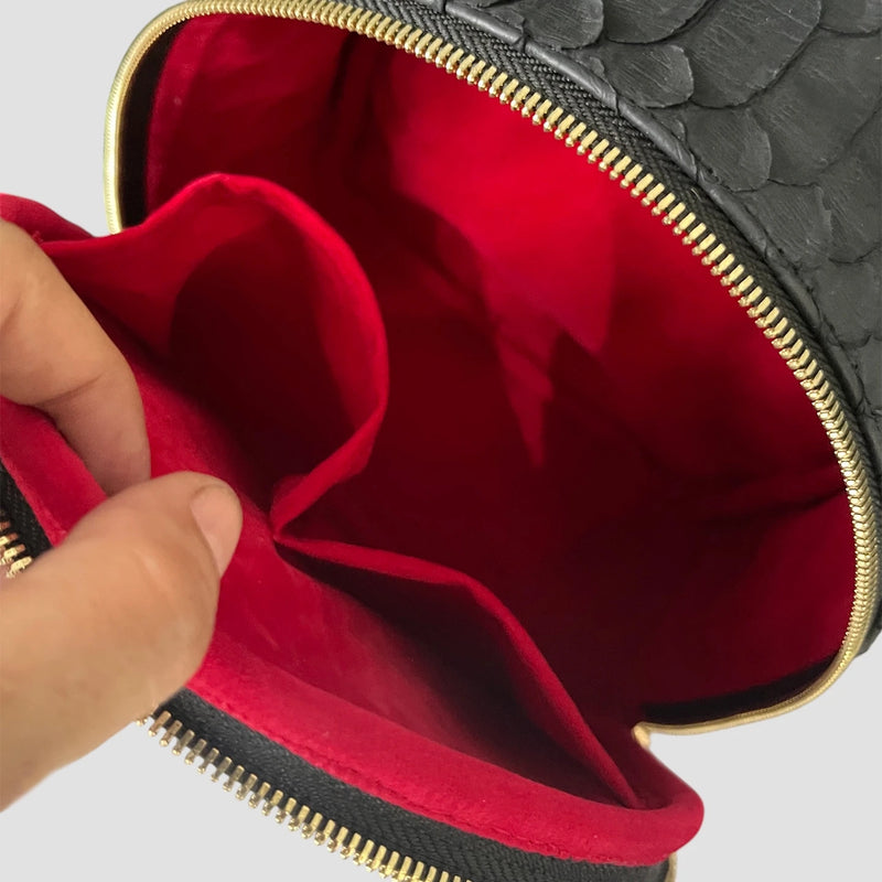 Dragon python leather backpack