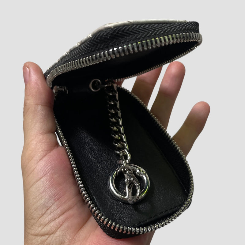 Python leather key case