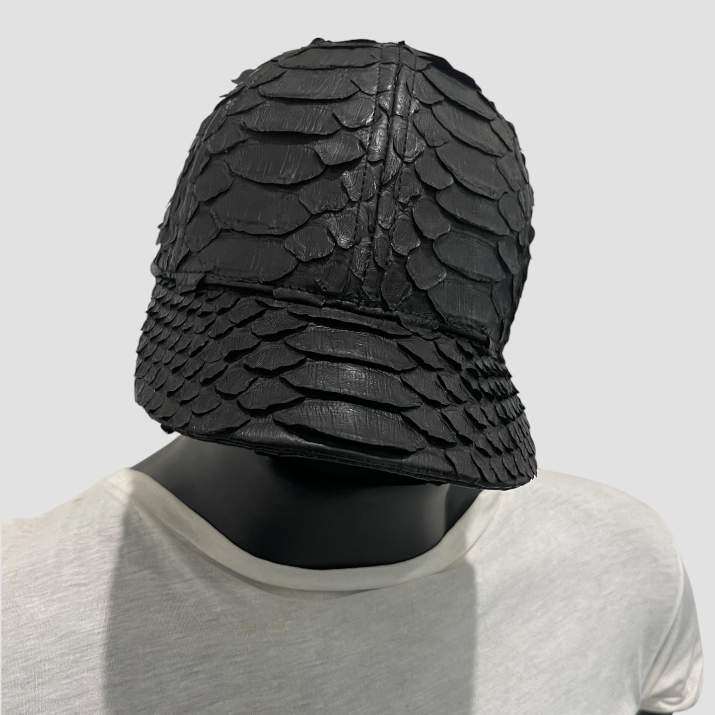 King python leather cap