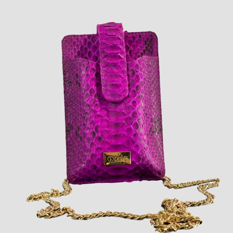 Python leather cellphone case