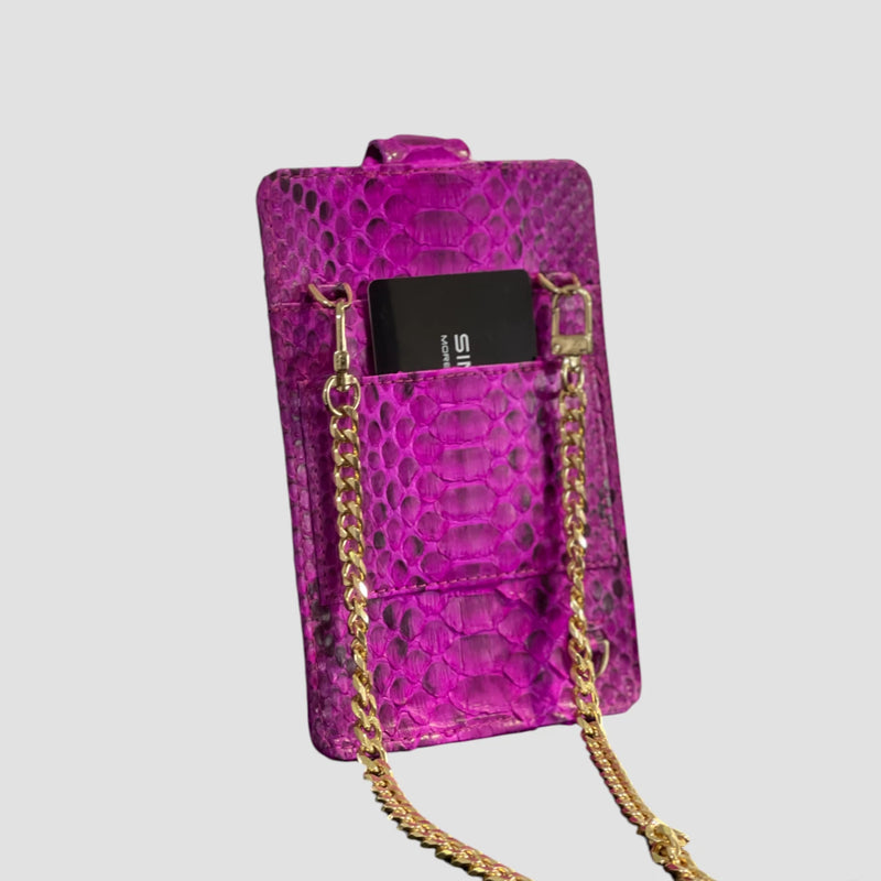 Python leather cellphone case