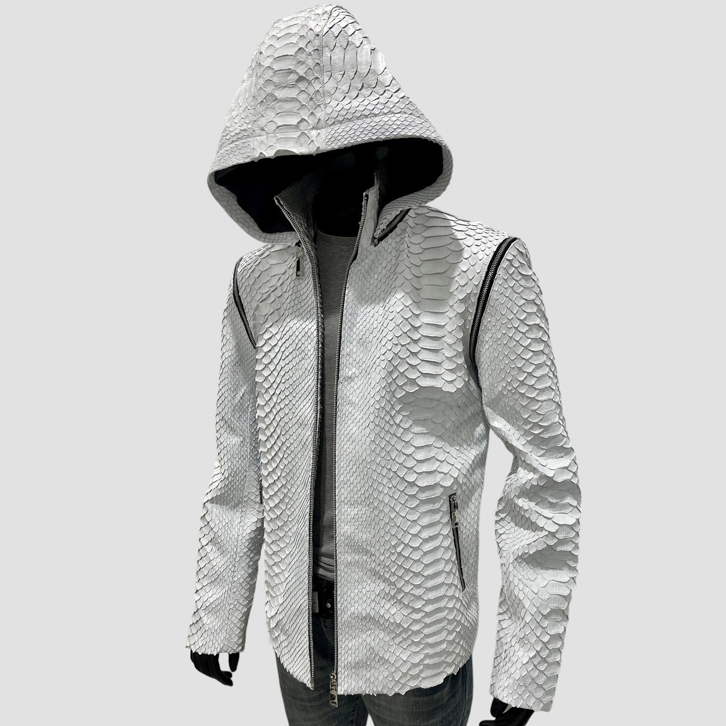 King python leather jacket