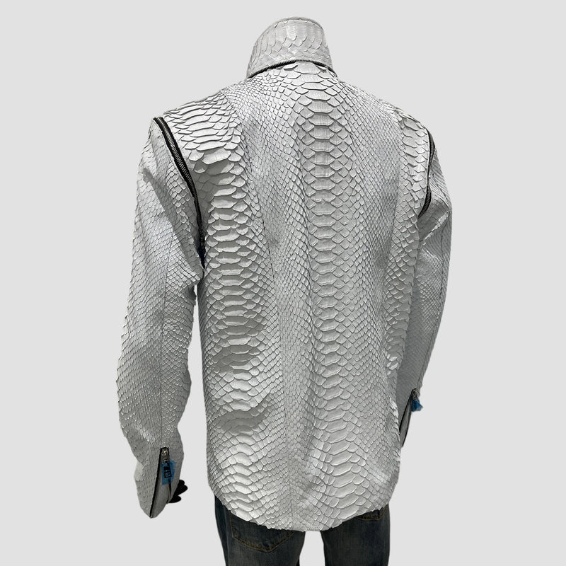 King python leather jacket