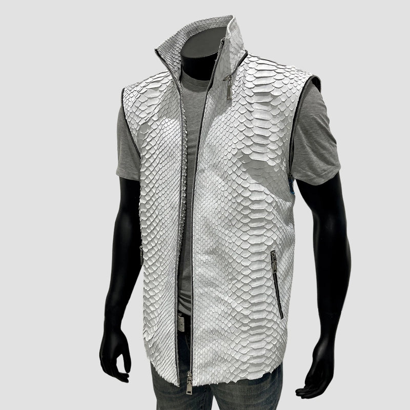 King python leather jacket