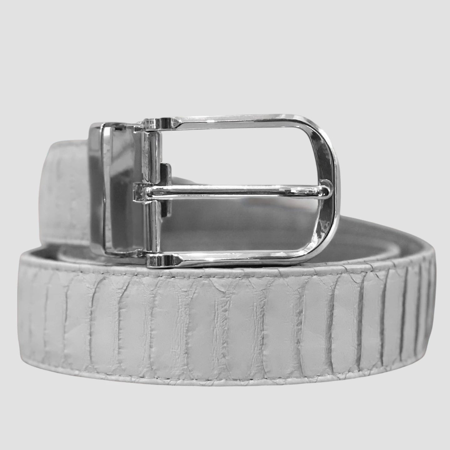 Python leather belt