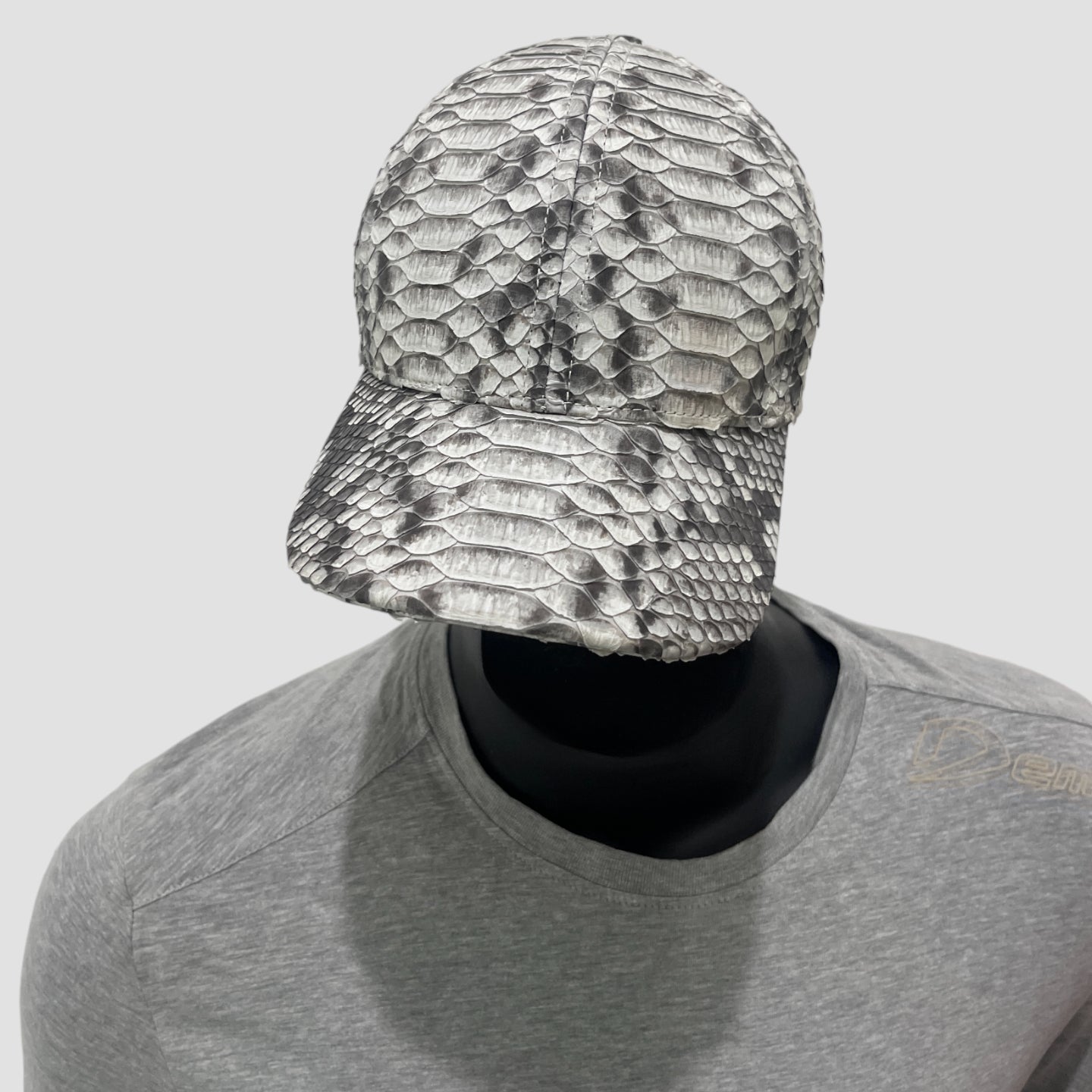 Python leather cap
