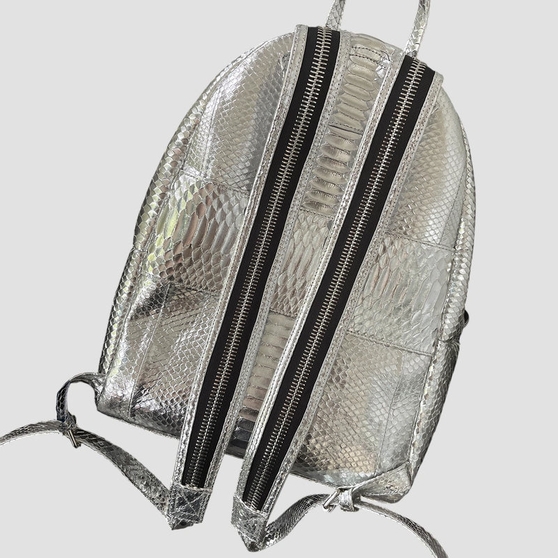 Python leather backpack