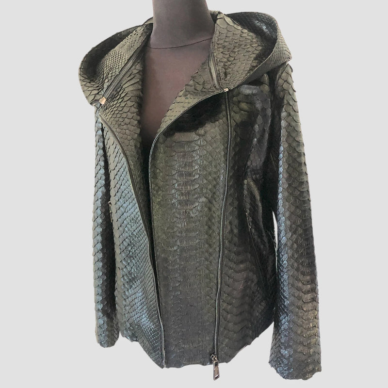 Dragon python leather jacket