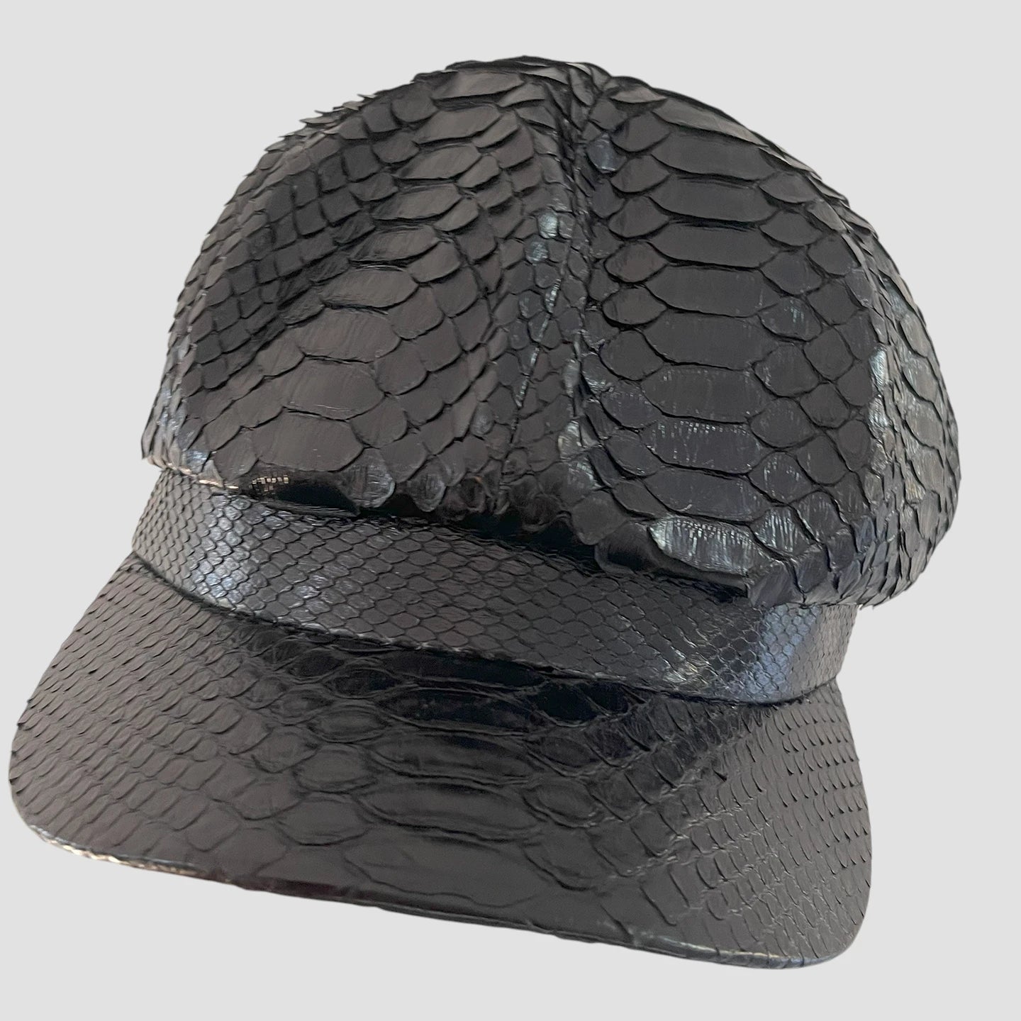 Python leather hat