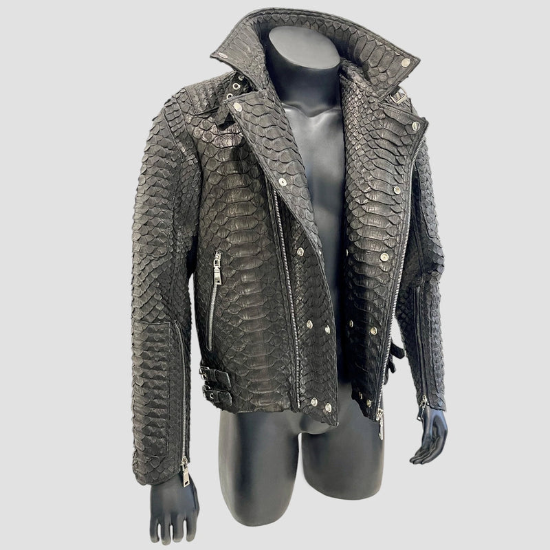 King python leather jacket