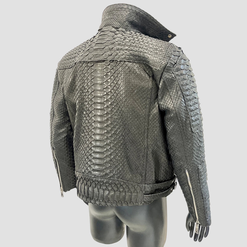 King python leather jacket