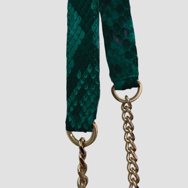 King python leather bag