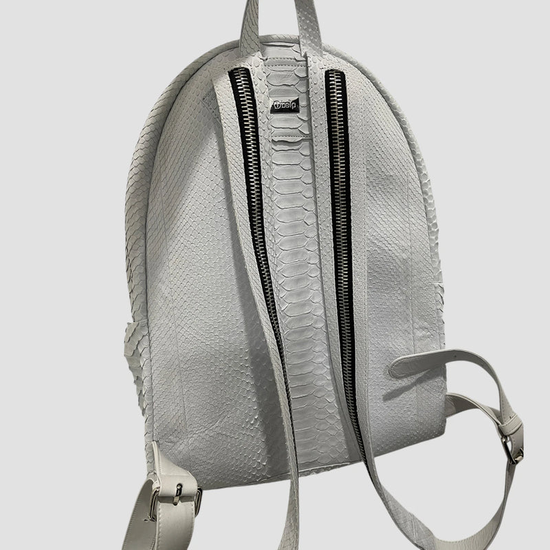 Python leather backpack