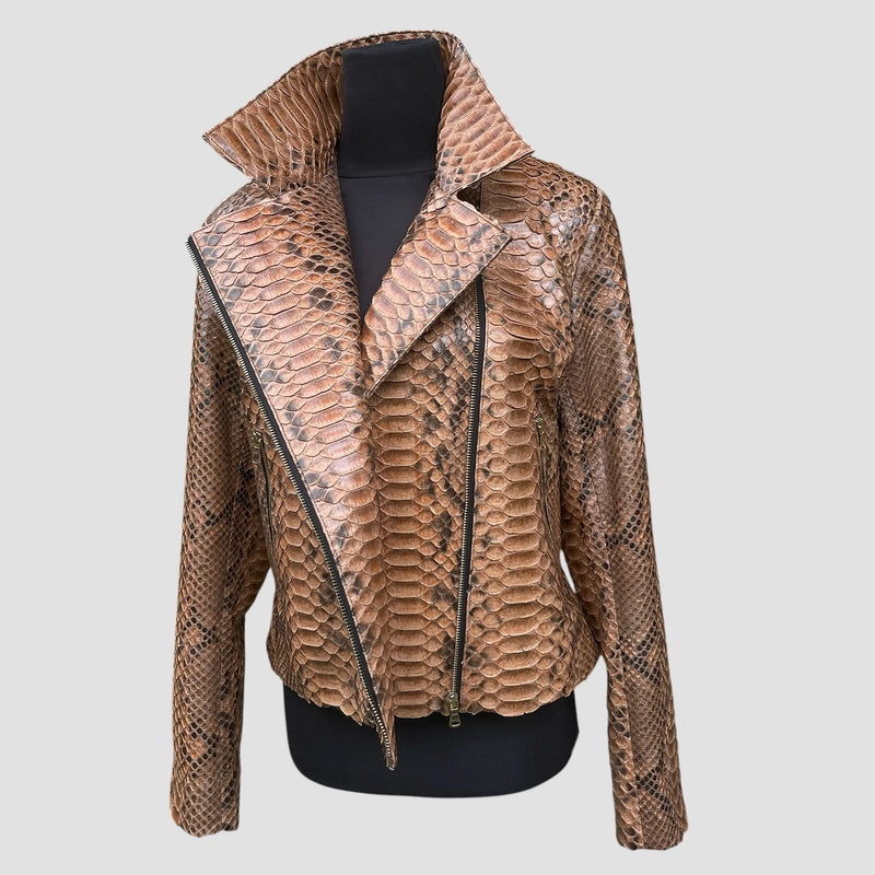 Dragon python leather jacket