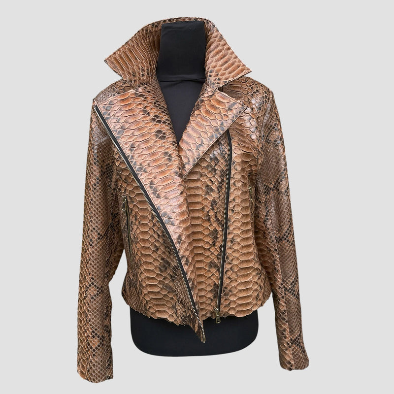 Dragon python leather jacket