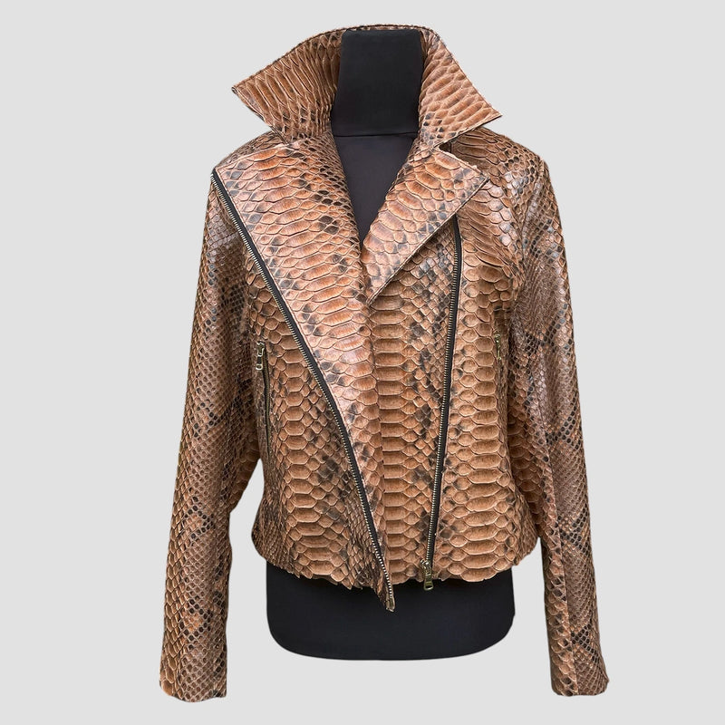 Dragon python leather jacket