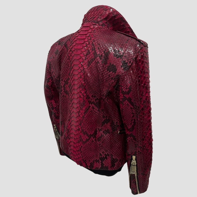 King python leather jacket