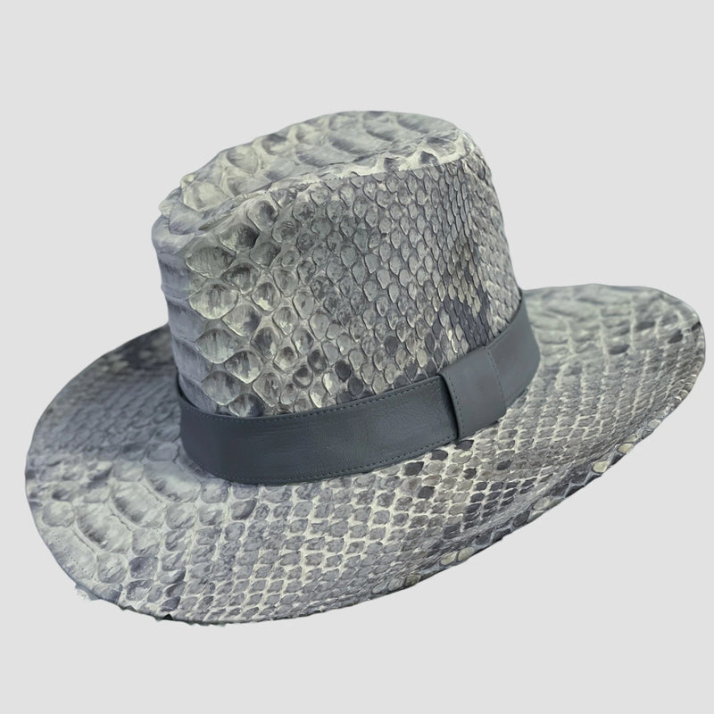 Dragon python leather cowboy hat