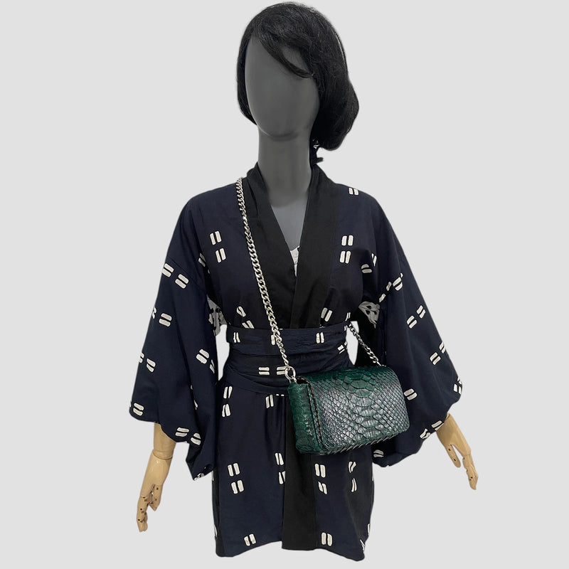 King python leather bag